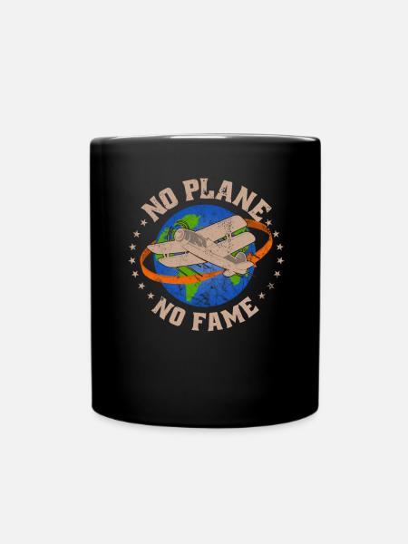 Airline Pilot Aviation Pun für Linienflug Piloten - Tasse einfarbig - Schwarz
