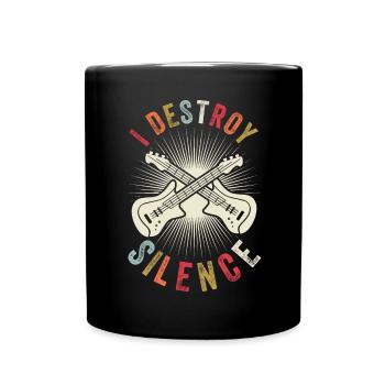 Silent Destroy - Guitare Basse Vintage - Mug uni - noir - Devant