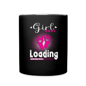Grossesse Garçon ou Fille 2023 - Mug uni - noir - Devant