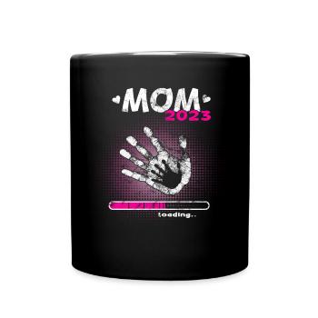 Grossesse Garçon ou Fille 2023 - Mug uni - noir - Devant