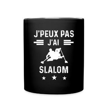 slalomeur je peux pas j'ai slalom - Mug uni - noir - Devant