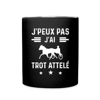 driver je peux pas j'ai trot attelé - Mug uni - noir - Devant