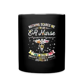 Nichts Macht Mir Angst - ER-Krankenschwester - Tasse einfarbig - Schwarz - Vorne
