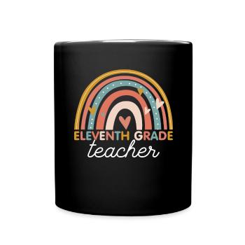 Lehrer - Vintage 11. Elfte Klasse - Tasse einfarbig - Schwarz - Vorne