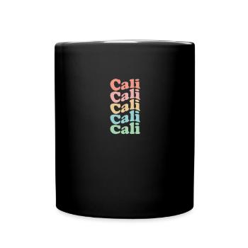 Vintage 70s Hippie Colombia City - Retro Cali - Mug uni - noir - Devant