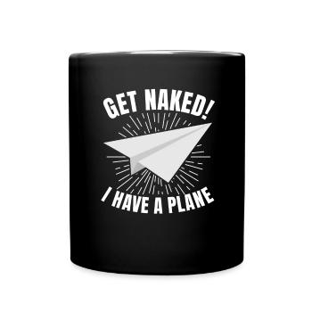 Jeu de mots d’aviation de pilote de ligne pour un pilote de compagnie - Mug uni - noir - Devant