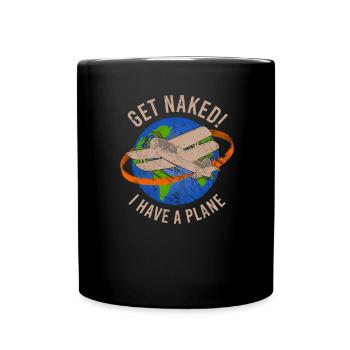 Airline Pilot Aviation Pun for a company pilot - Full Colour Mug - black - Front