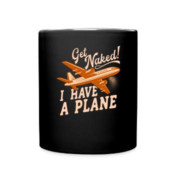 Airline Pilot Aviation Pun for a company pilot - Full Colour Mug - black - Front