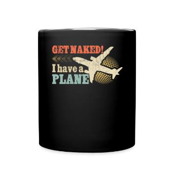 Airline Pilot Aviation Pun for a company pilot - Full Colour Mug - black - Front
