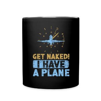 Jeu de mots d’aviation de pilote de ligne pour un pilote de compagnie - Mug uni - noir - Devant