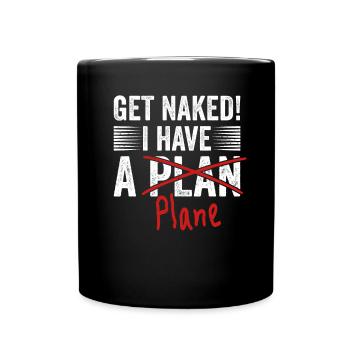 Airline Pilot Aviation Pun for a company pilot - Full Colour Mug - black - Front