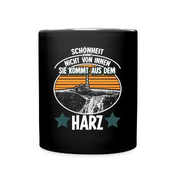 Harz Torfhaus Wandern Harzer Brocken - Tasse einfarbig - Schwarz - Vorne
