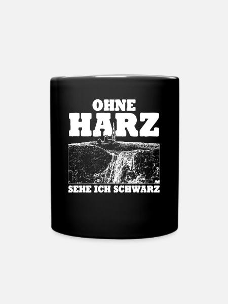 Harz Torfhaus Wanderung Harzer Brocken - Tasse einfarbig - Schwarz