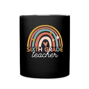 Enseignant - Année 6e Année Sixième Année - Mug uni - noir - Devant