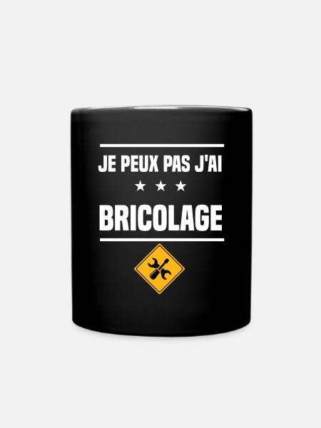 je peux pas j'ai bricolage humour bricoleur - Mug uni - noir