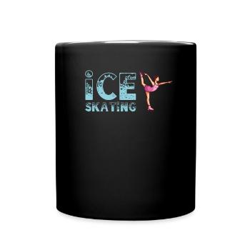 Eiskunstlauf Figure Skating - Tasse einfarbig - Schwarz - Vorne
