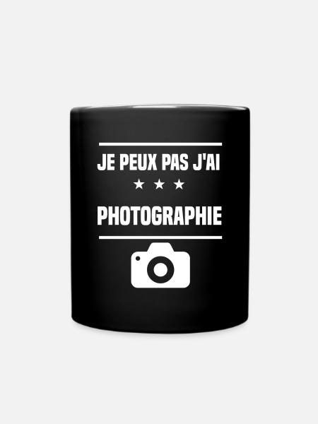 je peux pas j'ai photographie humour photographe - Mug uni - noir