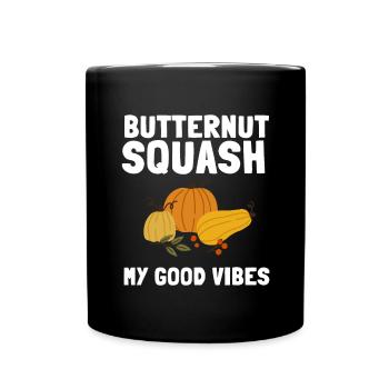 Fresh Farmers Market, Organic Butternut Squash My - Tasse einfarbig - Schwarz - Vorne