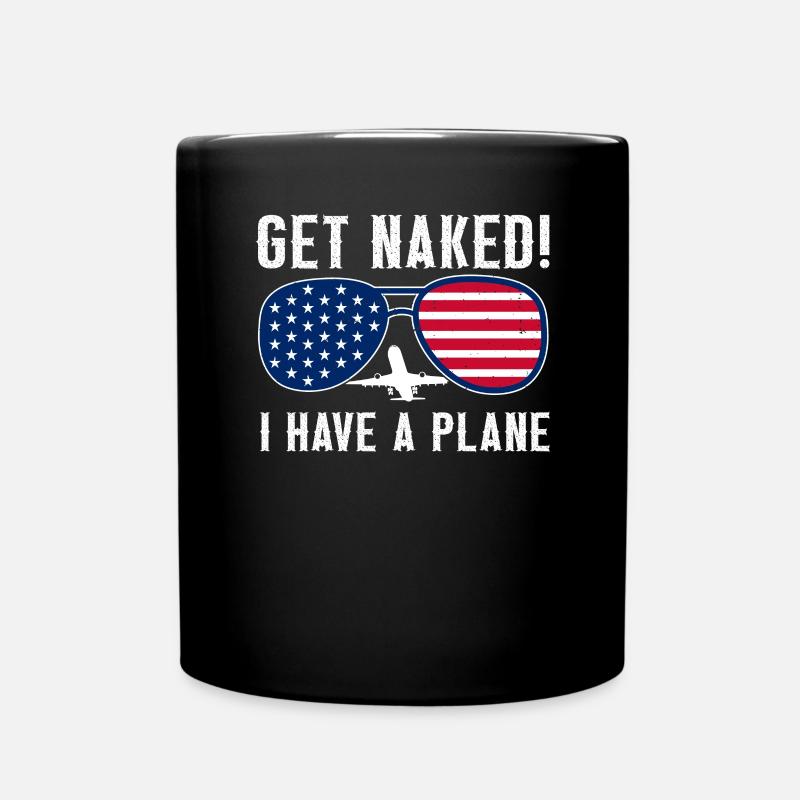 Pilote de jeu de mots d’avion disant drôle - Mug uni - noir