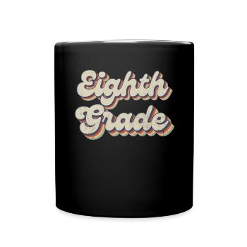 Boho Rainbow - Enseignante de huitième année - Mug uni - noir - Devant