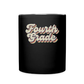Boho Rainbow - Lehrer Der Vierten Klasse - Tasse einfarbig - Schwarz - Vorne