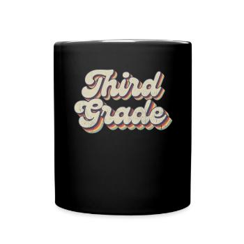 Boho Rainbow - Lehrer Der Dritten Klasse - Tasse einfarbig - Schwarz - Vorne