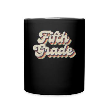 Boho Rainbow - Teacher of the Fifth Grade - Full Colour Mug - black - Front