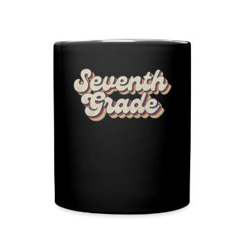 Boho Rainbow - Enseignant de la septième année - Mug uni - noir - Devant