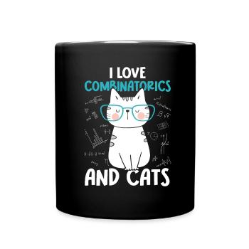I Love Cats - Combinatorics - Full Colour Mug - black - Front