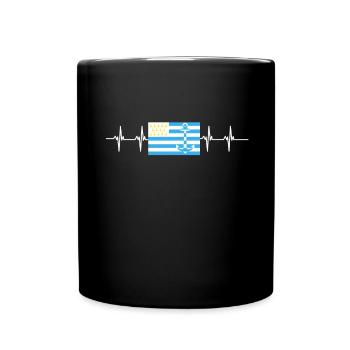 Breton Breizh Pur Beurre Heartbeat - Humour - Mug uni - noir - Devant