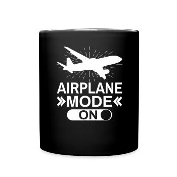 Airplane Fashion Airplane Pilot Saying - Full Colour Mug - black - Front