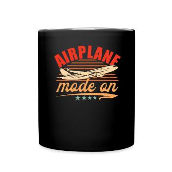 Mode d’avion Pilote d’avion Disant - Mug uni - noir - Devant