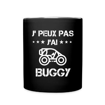 je peux pas j'ai buggy cadeau quad - Mug uni - noir - Devant