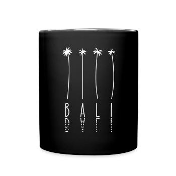 Palme - Insel Indonesien Bali - Tasse einfarbig - Schwarz - Vorne