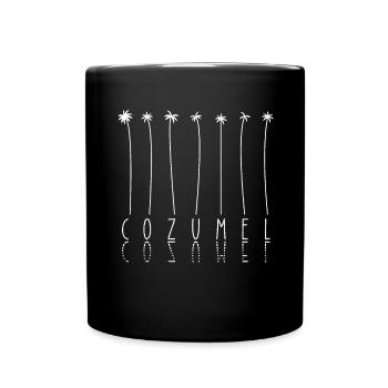 Palm - Yucatan -Cozumel Peninsula - Full Colour Mug - black - Front