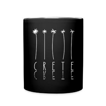 Vacances palmes - Île Grèce Crète - Mug uni - noir - Devant