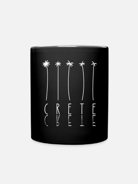 Vacances palmes - Île Grèce Crète - Mug uni - noir