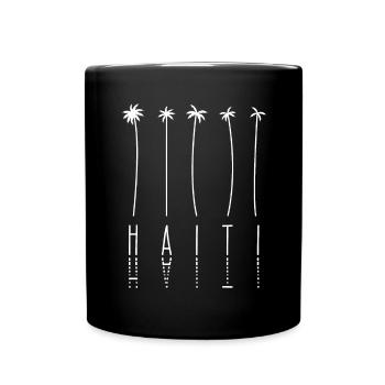 Vacances palmier - Île d’Haïti - Mug uni - noir - Devant