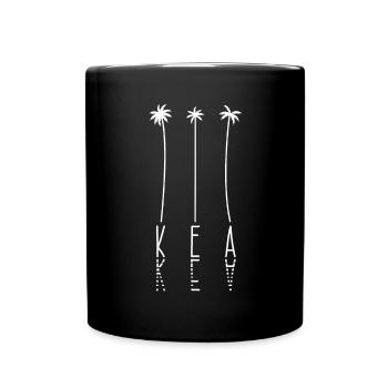 Palm Tree Vacation - Insel Griechenland Kea - Tasse einfarbig - Schwarz - Vorne