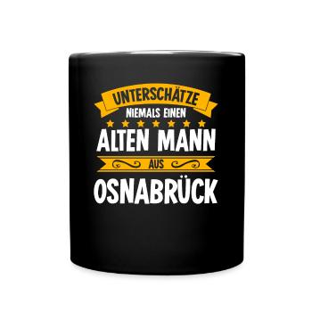 Osnabrück Osnabrücker - Tasse einfarbig - Schwarz - Vorne