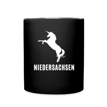 Hanovre, Pompiers De Basse-Saxe Drapeau - Mug uni - noir - Devant