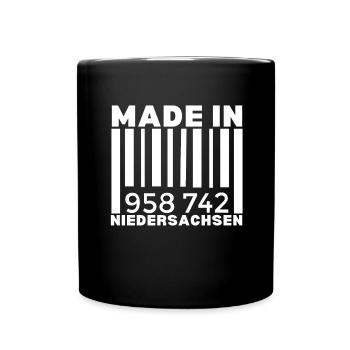 Hanovre, Pompiers De Basse-Saxe Drapeau - Mug uni - noir - Devant