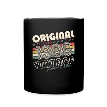 Original Octobre 1986 36th Birthday Gift Cool - Mug uni - noir - Devant
