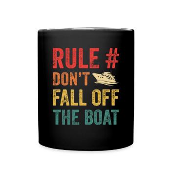 Lustige Kreuzfahrt Bootsfahrt Sommerreise Retro - Tasse einfarbig - Schwarz - Vorne