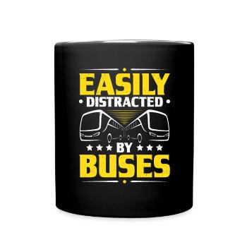 Bus Driver Bus Driver Busman School Bus Driver - Full Colour Mug - black - Front