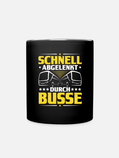 Busfahrer Bus Driver Busman Schulbusfahrer - Tasse einfarbig - Schwarz