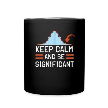 Normal Distribution Statistician Data Scientist - Full Colour Mug - black - Front