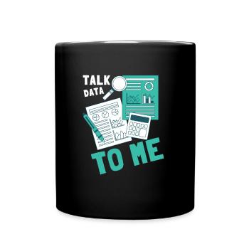 Normal Distribution Statistician Data Scientist - Full Colour Mug - black - Front