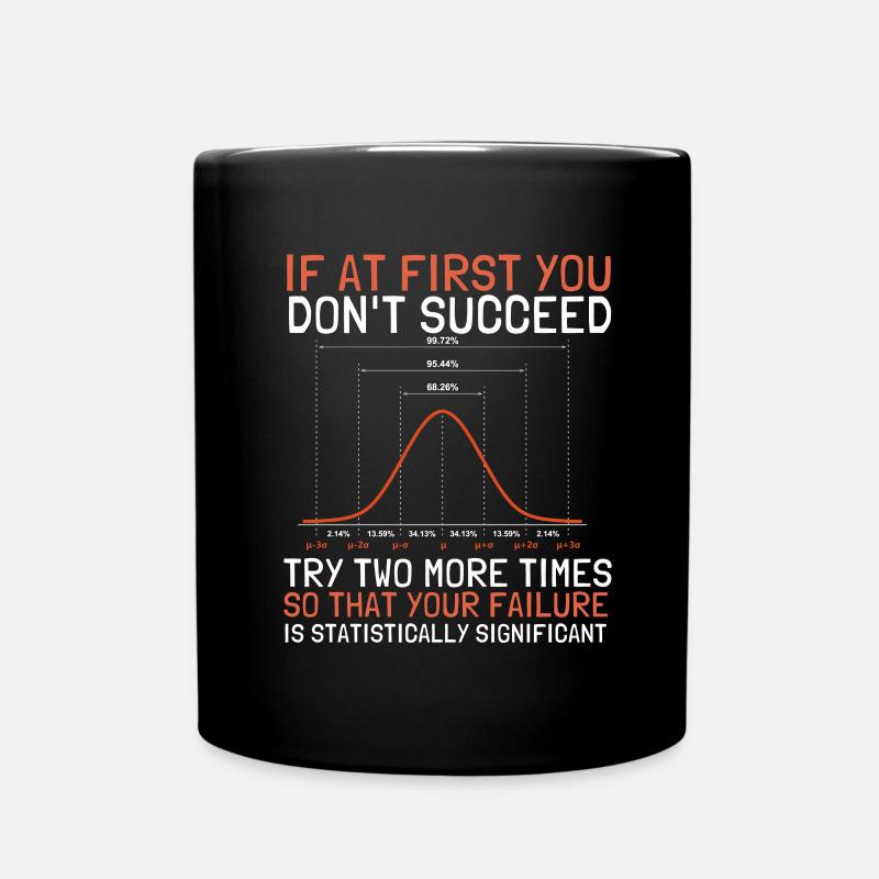 Normal Distribution Statistician Data Scientist - Tasse einfarbig - Schwarz