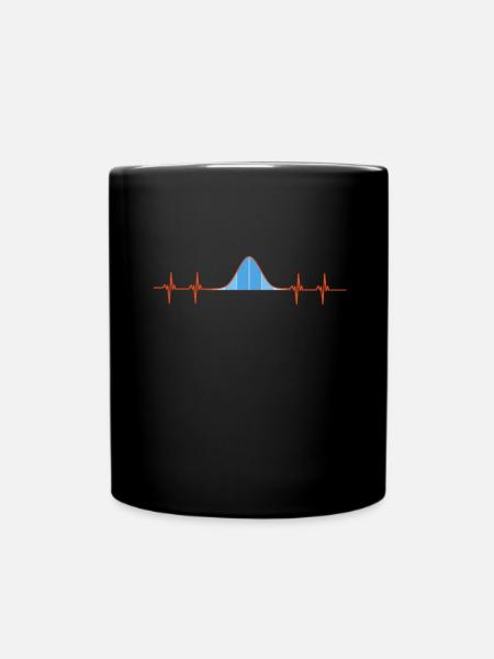 Normal Distribution Statistician Data Scientist - Tasse einfarbig - Schwarz